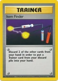 A picture of the Item Finder Pokemon card from Base Set